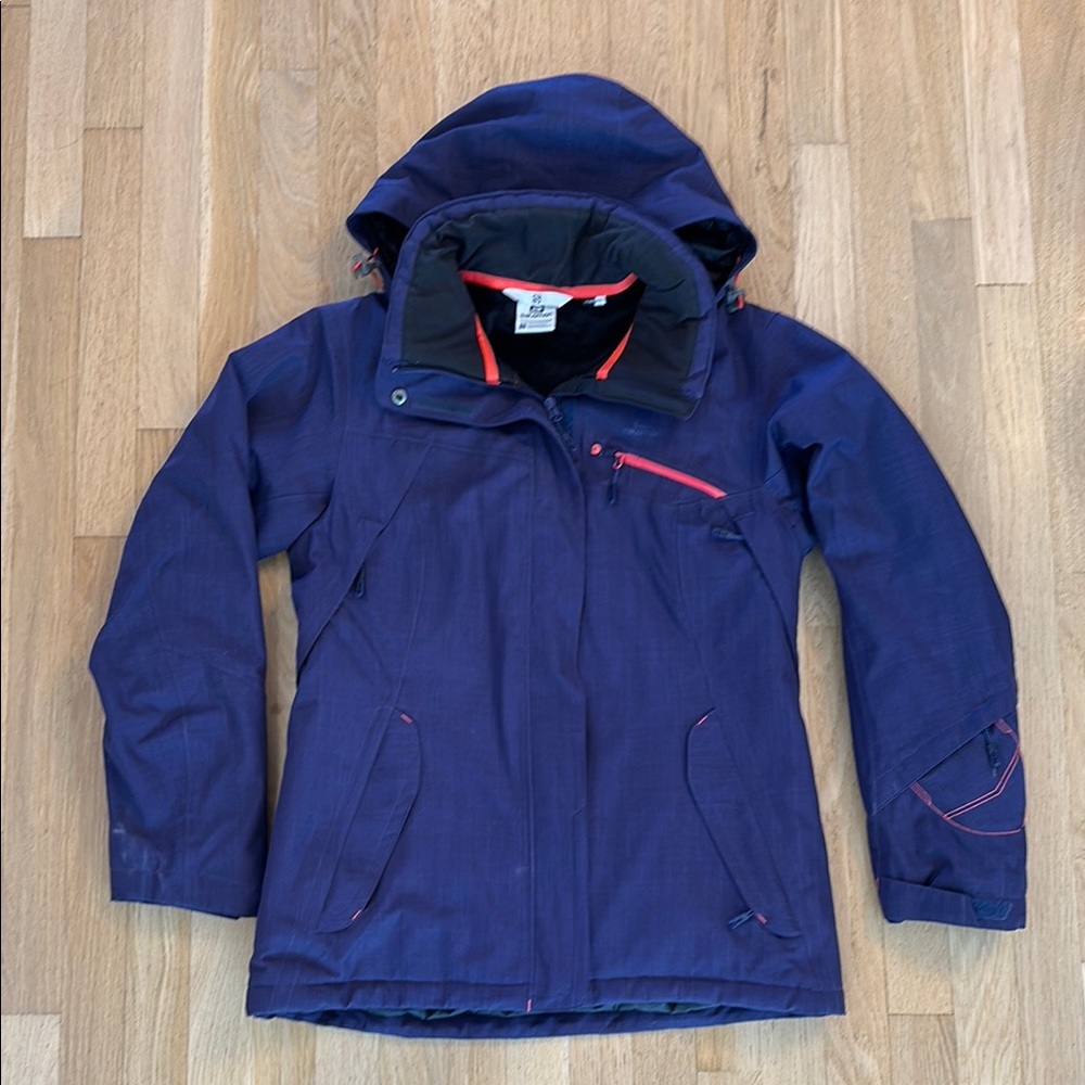 Purple Salomon Clima Pro Ski Jacket with Bold Fucia Trim